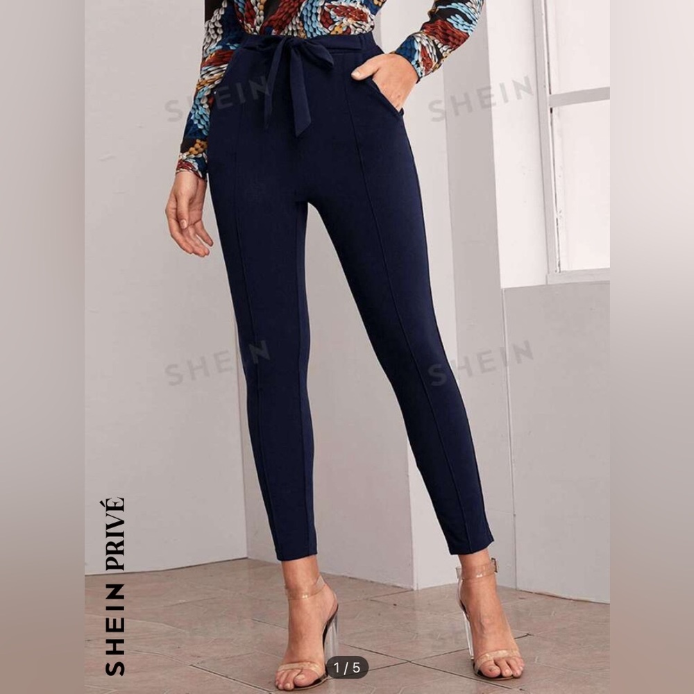 navy dress pants. size medium. shein